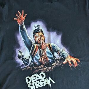 Dead Stream Graphic Men's Black T-Shirt